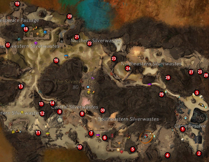 Map of Lost badges